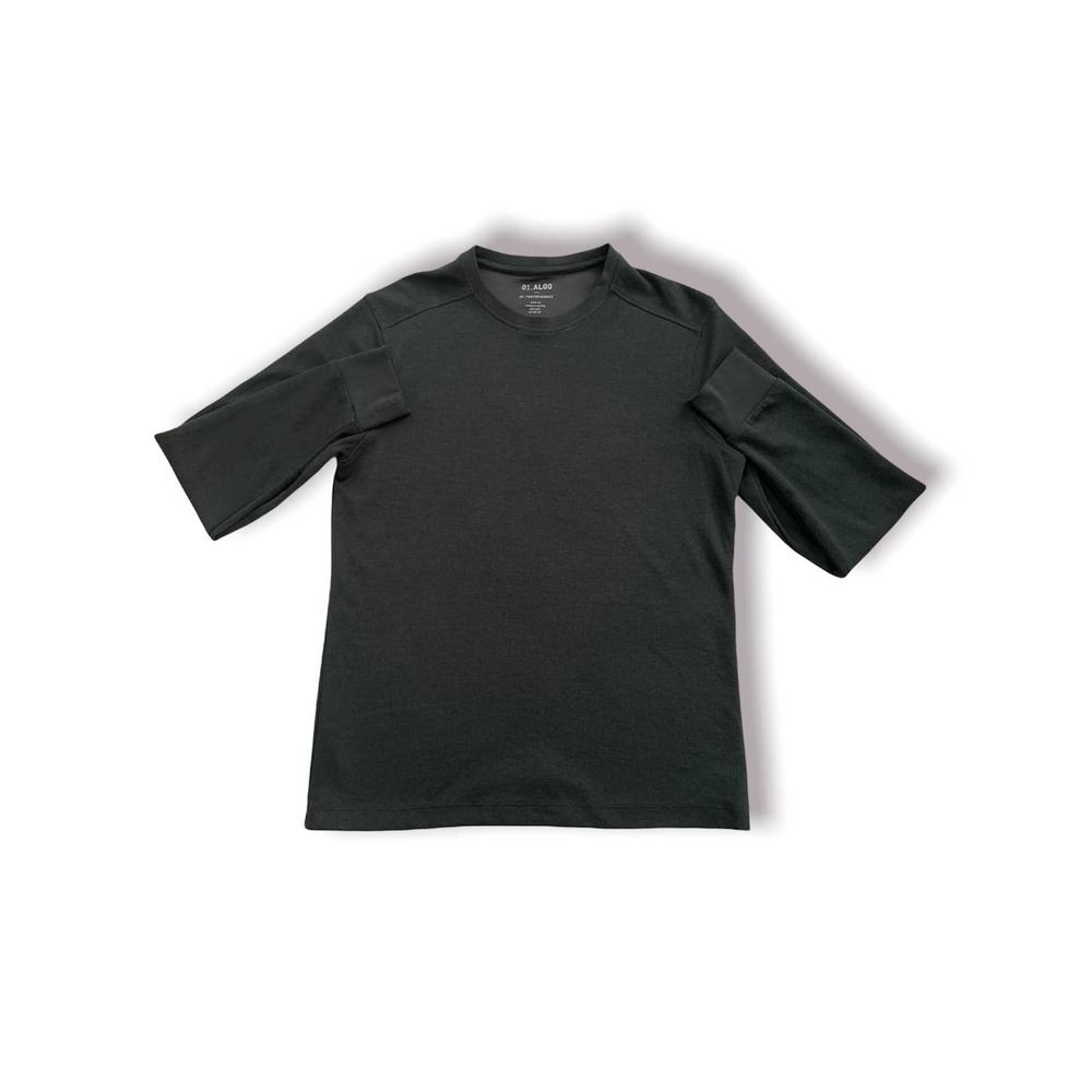 Men's Black Medium 01. Algo Long-Sleeve Shirt
